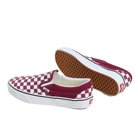 Sneakers Vans Slip-On bordeaux checkerboard