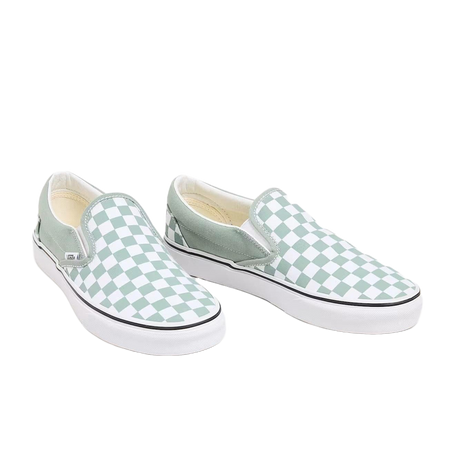 Sneakers Vans Slip-On green checkerboard
