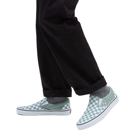 Sneakers Vans Slip-On green checkerboard