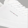 Sneakers in Pelle Bianche Scarpe Tommy Hilfiger con Dettaglio Beige