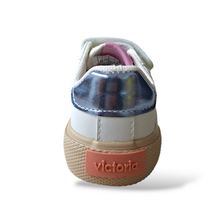 Scarpe bambina pelle bianca glitter Victoria Tribu taglie 22-30 Scarpetteria Gica Trani
