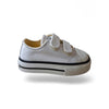Sneakers bambino bianco tela doppio velcro Victoria Tribu Scarpetteria Gica Trani
