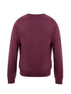 Tom Ford Maglione V-Neck in Seta Viola da uomo