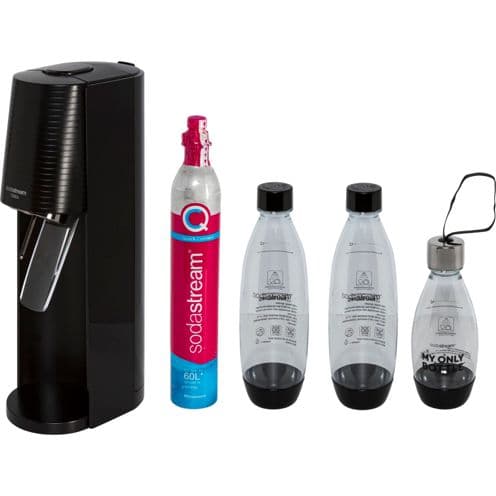 SodaStream Terra nero Promo Pack con 3 bottiglie