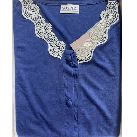 Sospiri Pigiama in Viscosa da Donna Aperto Avanti S36