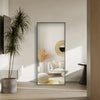 Specchio Figura Intera Da Terra Con Profili Neri 165x55 - Shopbagno.it