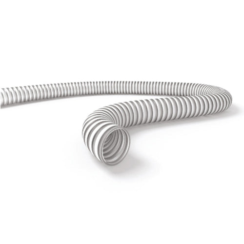 Tubo spiralato atossico in PVC con spirale di rinforzo bianco per liquidi alimentari antiurto