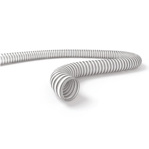 Tubo spiralato atossico per motopompa con spirale di rinforzo bianco per liquidi alimentari antiurto