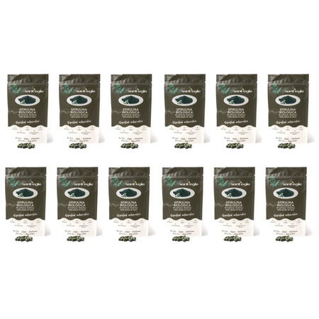 Spirulina biologica, 200 capsule da 500 mg