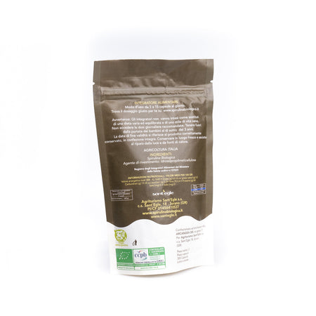 Spirulina biologica, 300 capsule da 360 gr