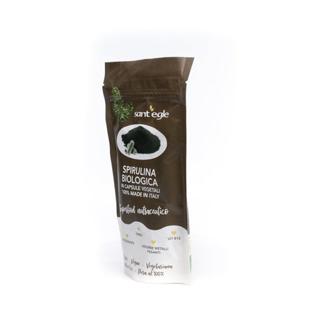 Spirulina biologica, 300 capsule da 360 gr