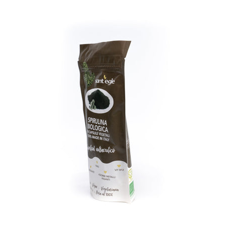 Spirulina biologica, 300 capsule da 360 gr