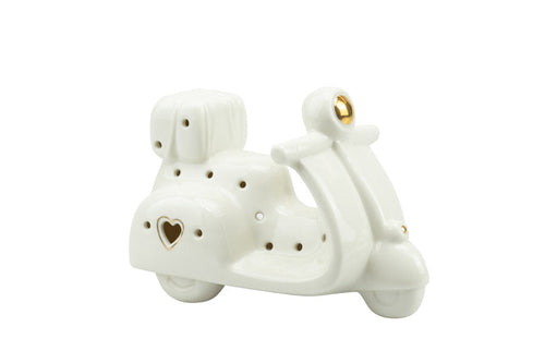 Vespa Harmony con cuore oro con led  Porcellana