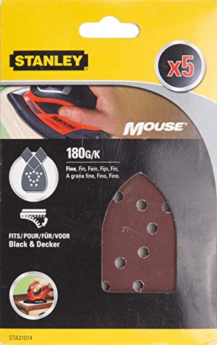 Stanley STA31014-XJ Carta abrasiva 5pezzo(i) accessorio per levigatrici