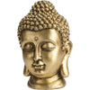 Statua decorativa in poliresina Testa Buddha per veranda e giardino h 23 cm