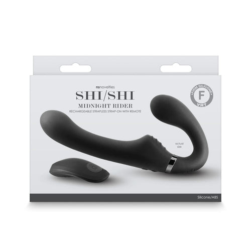 Strap on SHI/SHI Midnight Strap-On Vibrante Wireless Ricaricabile 21, 3 cm circa