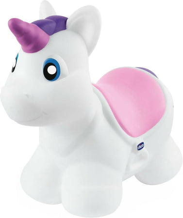 Chicco Bouncy Bouncing Unicorn Unicorno cavalcabile gonfiabile rimbalzante, Giochi Bambini 2 - 5 anni colore rosa bambina femminuccia