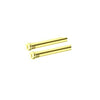 SWISH - 2 BACCHETTE TONDE A PRESSIONE DIAM. 8MM 30-35 CM IN ALLUMINIO COLORE ORO