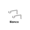 SWISH - 2 SUPPORTI APERTI 9-15 CM BIANCO LACCATO