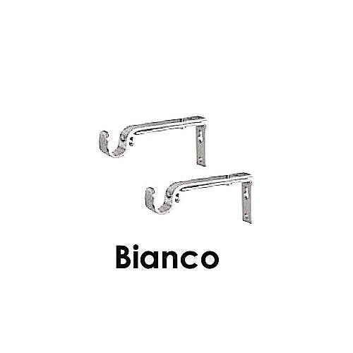 SWISH - 2 SUPPORTI APERTI 9-15 CM BIANCO LACCATO