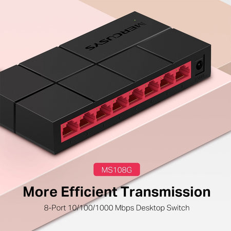 Switch Desktop 8-Porte 10/100/1000Mbps - Mercusys Ms108G
