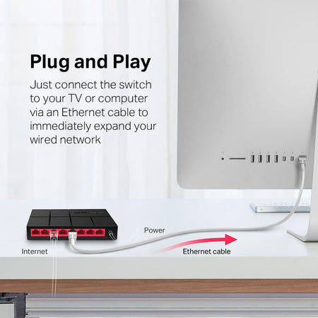 Switch Desktop 8-Porte 10/100/1000Mbps - Mercusys Ms108G