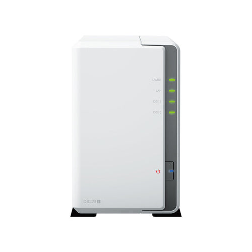 Synology NAS DS223J 2-Bay 2.5/3.5 SSD/HDD- QuadCore 1GB D4- 2xUSB3- RJ45