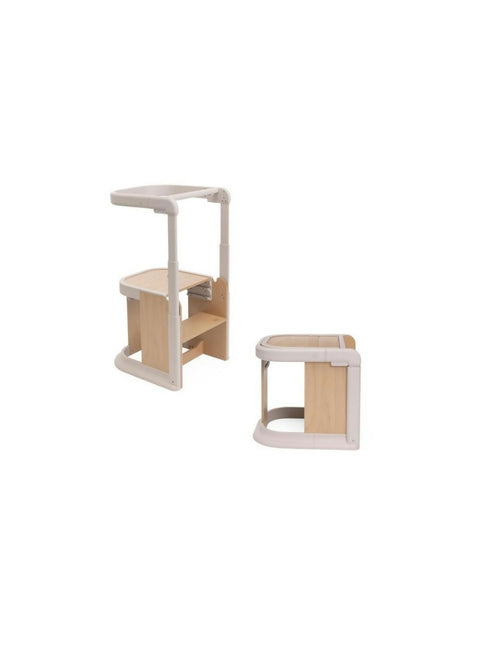 CHICCO Torre di Apprendimento MERAVIGLIA - Learning Tower Fossil Torre Montessori Trasformabile 3 in 1 - colore FOSSIL
