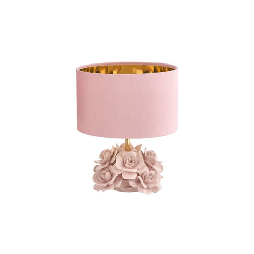 Lume Fiore Piccolo Rosa Melaverde – Ceramica Artigianale 30 cm