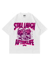 T-Shirt Bianca 220gr Oversize Cotone Made Italy AfterLife