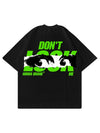 T-Shirt Nera 100% Cotone Made in Italy Don't Look