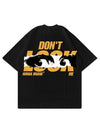T-Shirt Nera 100% Cotone Made in Italy Don't Look