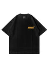 T-Shirt Nera 100% Cotone Made in Italy Don't Look