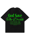 T-Shirt Nera 100% Cotone Made in Italy Save Me