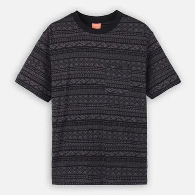 T Shirt Oxbow Lineup  Jacquard Noir