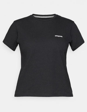 T-Shirt Patagonia Logo Resp Black