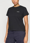 T-Shirt Patagonia Logo Resp Black