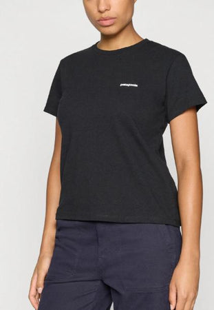 T-Shirt Patagonia Logo Resp Black