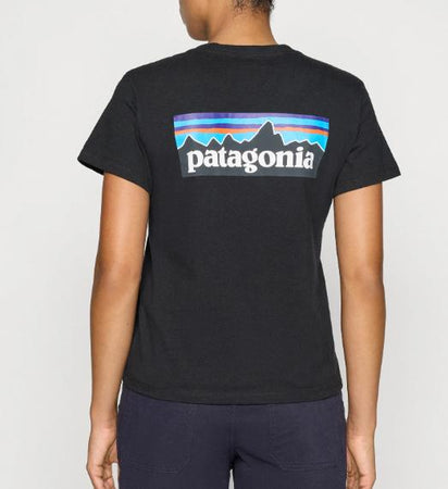 T-Shirt Patagonia Logo Resp Black