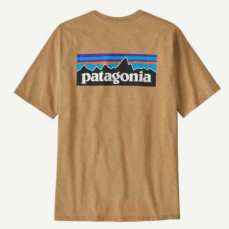T Shirt Patagonia P-6 Logo Responsibili-Tee Beige