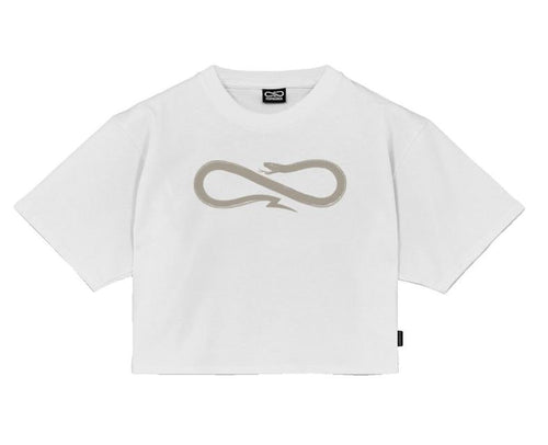 T-Shirt Propaganda Logo Cropped White