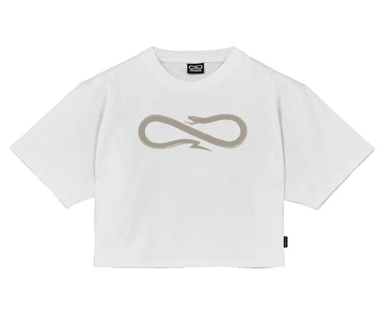 T-Shirt Propaganda Logo Cropped White