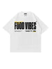 T-Shirt Bianca Boxy Fit Horda x Billis Food Vibes| Made in Italy