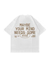 T-Shirt Bianca Rest Boxy Fit 100% Cotone
