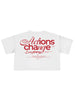 T-Shirt Donna Cropped Fit Bianca - Change | 100% Cotone