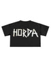 T-Shirt Donna Cropped Fit Nera Scotch | 100% Cotone
