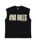 T-Shirt Nera 220gr Oversize Cotone Made in Italy No Rules