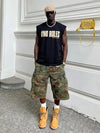 T-Shirt Nera 220gr Oversize Cotone Made in Italy No Rules