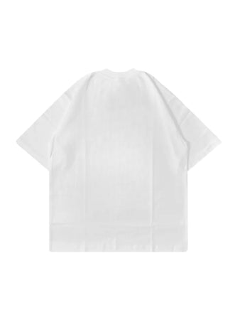 T-Shirt Bianca Boxy Fit 200g Made in Italy