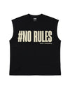 T-Shirt Nera 220gr Oversize Cotone Made in Italy No Rules